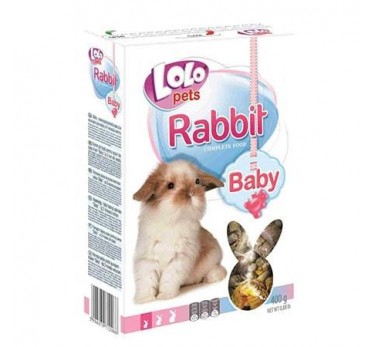 LoLo Pets корм д/молодых кроликов до 3-х мес. пол.400г BABY